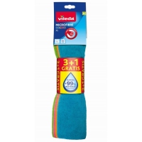 Baeta VILEDA microfibras colors XL 3 unidades +1 de balde