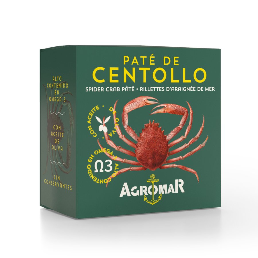 Paté de centollo AGROMAR lata 100 g pn.