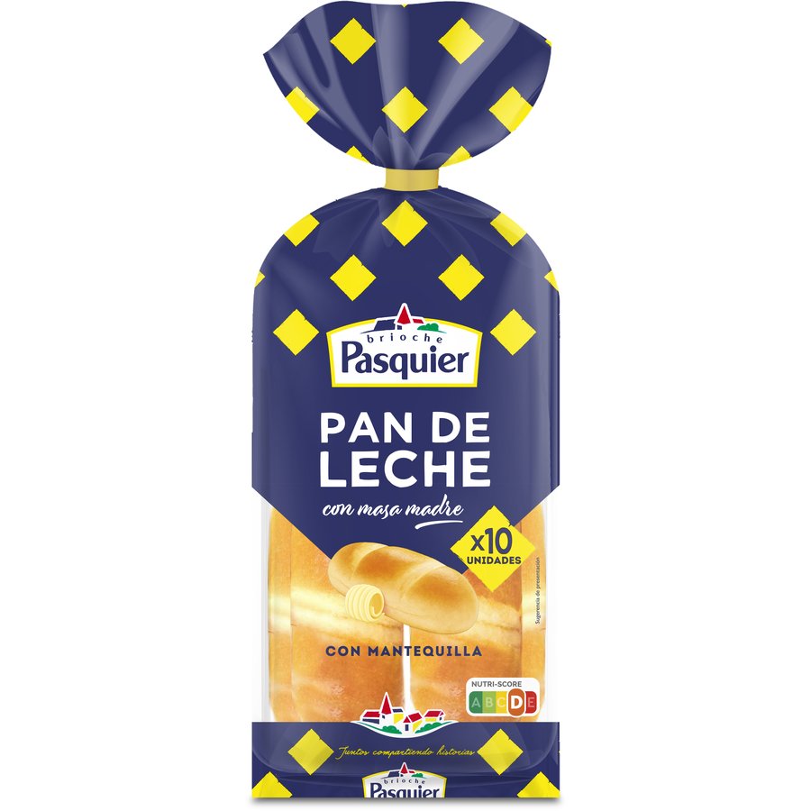 Panes de leche PASQUIER 10 unidades 350 g