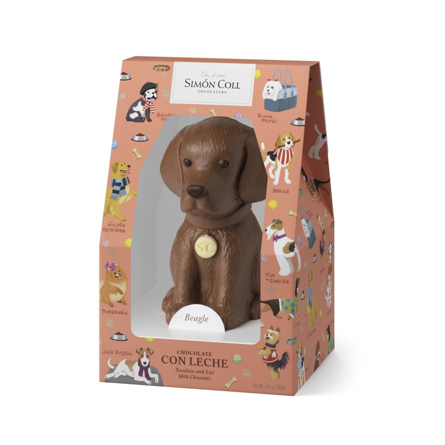 Perro chocolate con leche SIMON COLL estuche 165 g