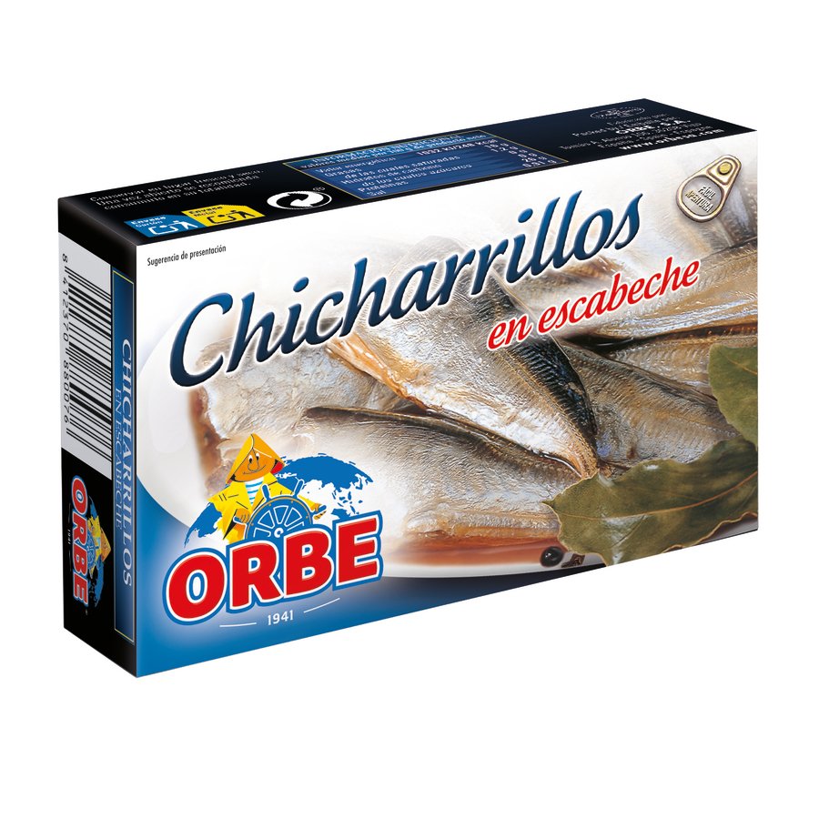Chicharrillo en escabeche ORBE RR 124 g pn.