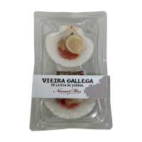 Vieira gallega NOVAS Y MAR media concha 250 g