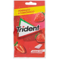 Chicle TRIDENT fresa sin azúcar 30 unidades 43,5 g