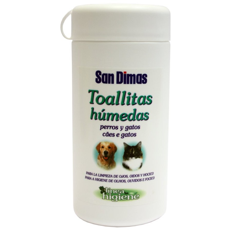 Toallitas mascotas SAN DIMAS bote 50 uds.