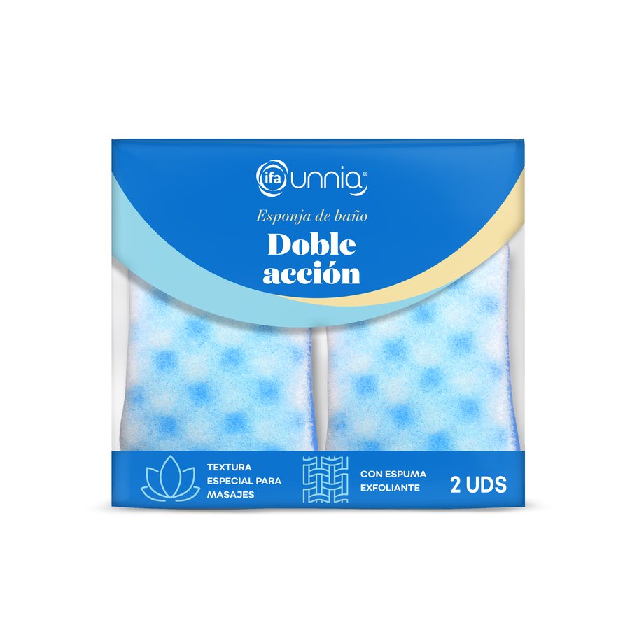 Esponja IFA UNNIA doble acción 2 unidades
