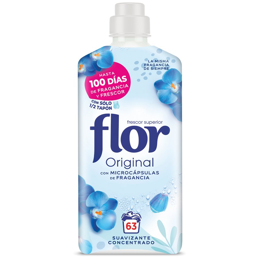 Suavizante concentrado FLOR original 63 dosis 1,134 l