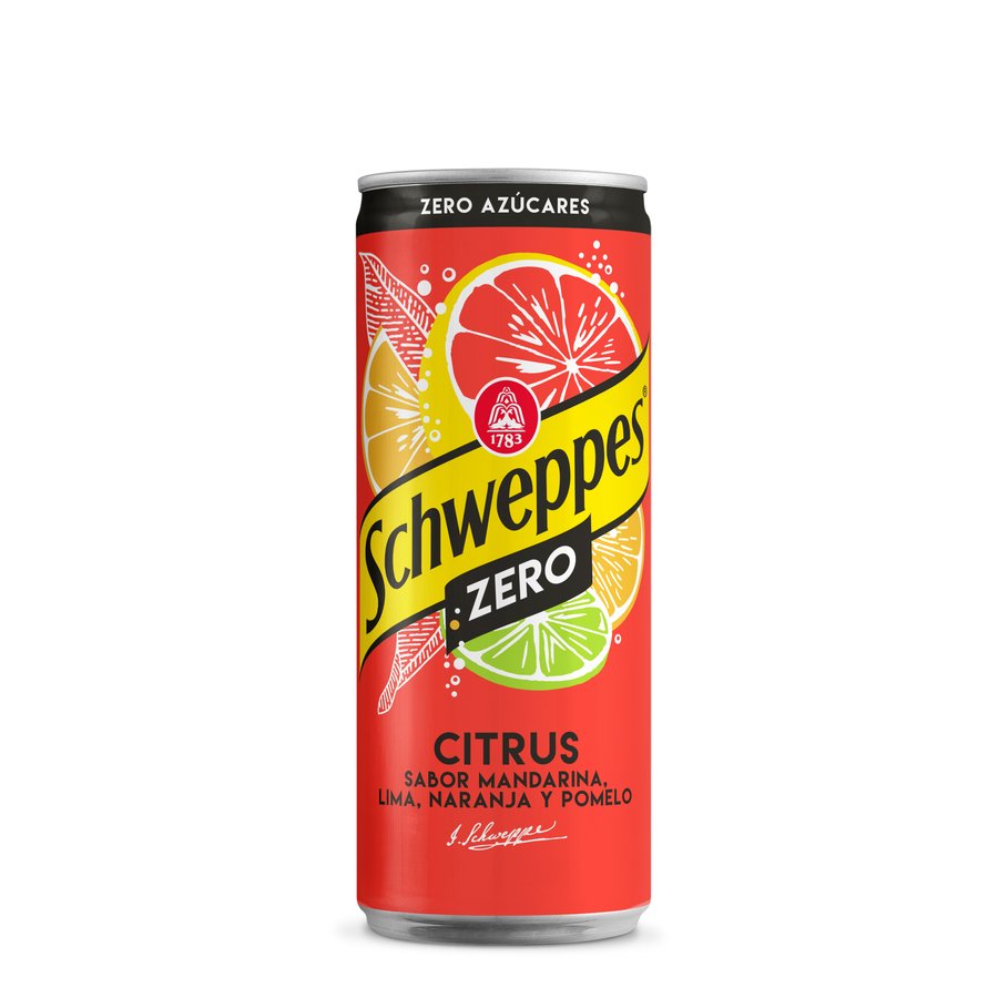 Refresco SCHWEPPES Citrus Zero lata 33 cl