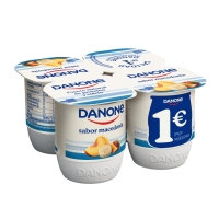 Yogur DANONE sabor macedonia pack 4x120 g
