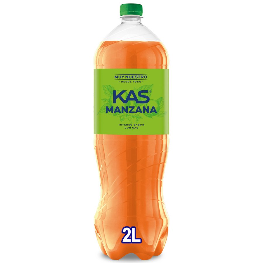 Refresco manzana KAS botella  2 l