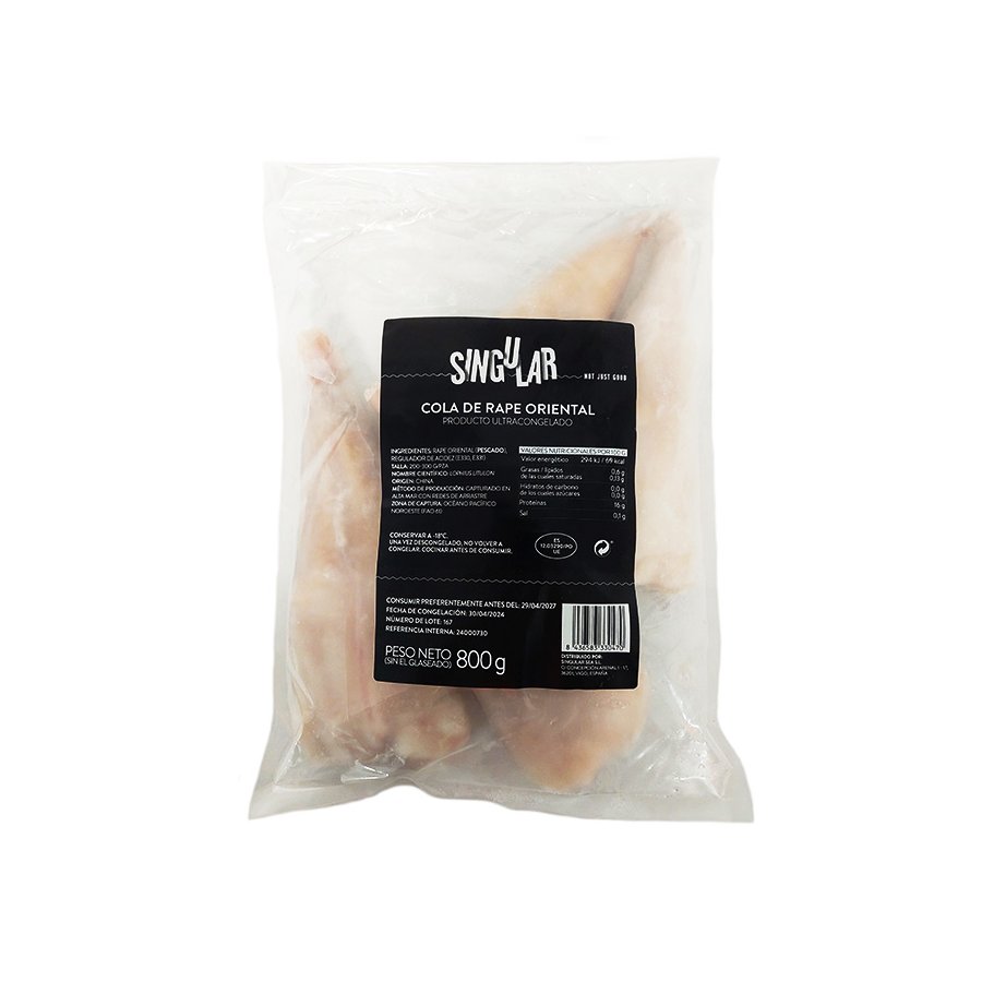 Cola de rape congelada SINGULAR SEA 800 g pn.