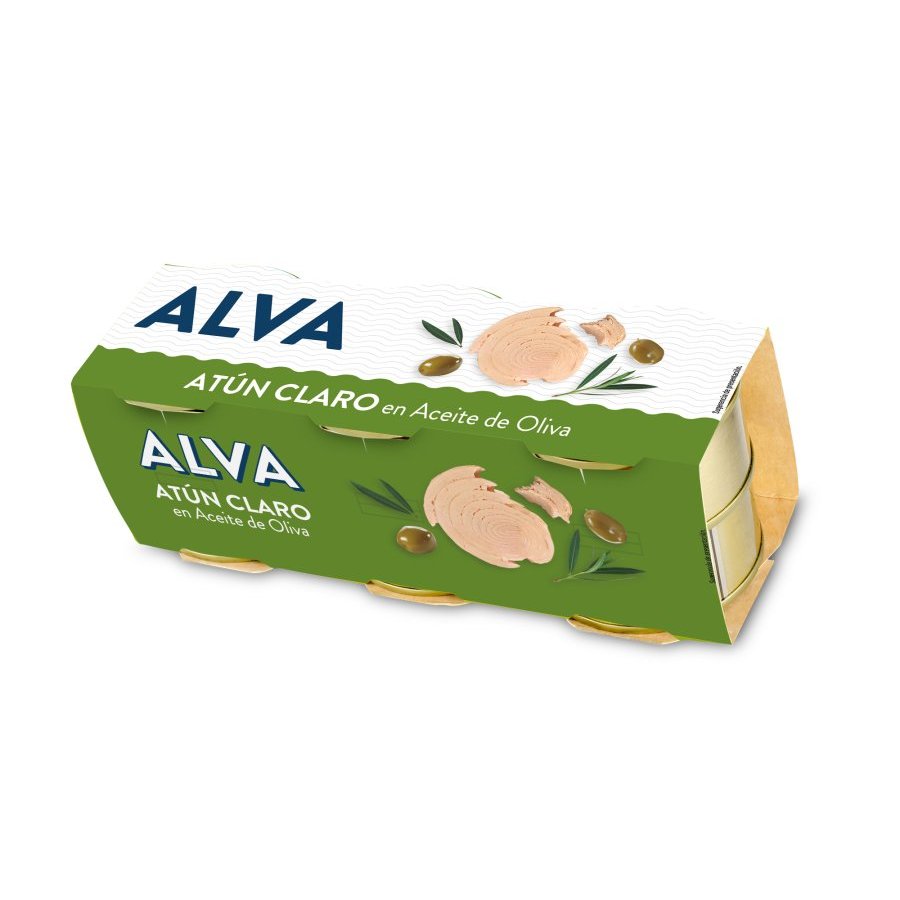 Atún claro en aceite de oliva ALVA 6x70 g pn.