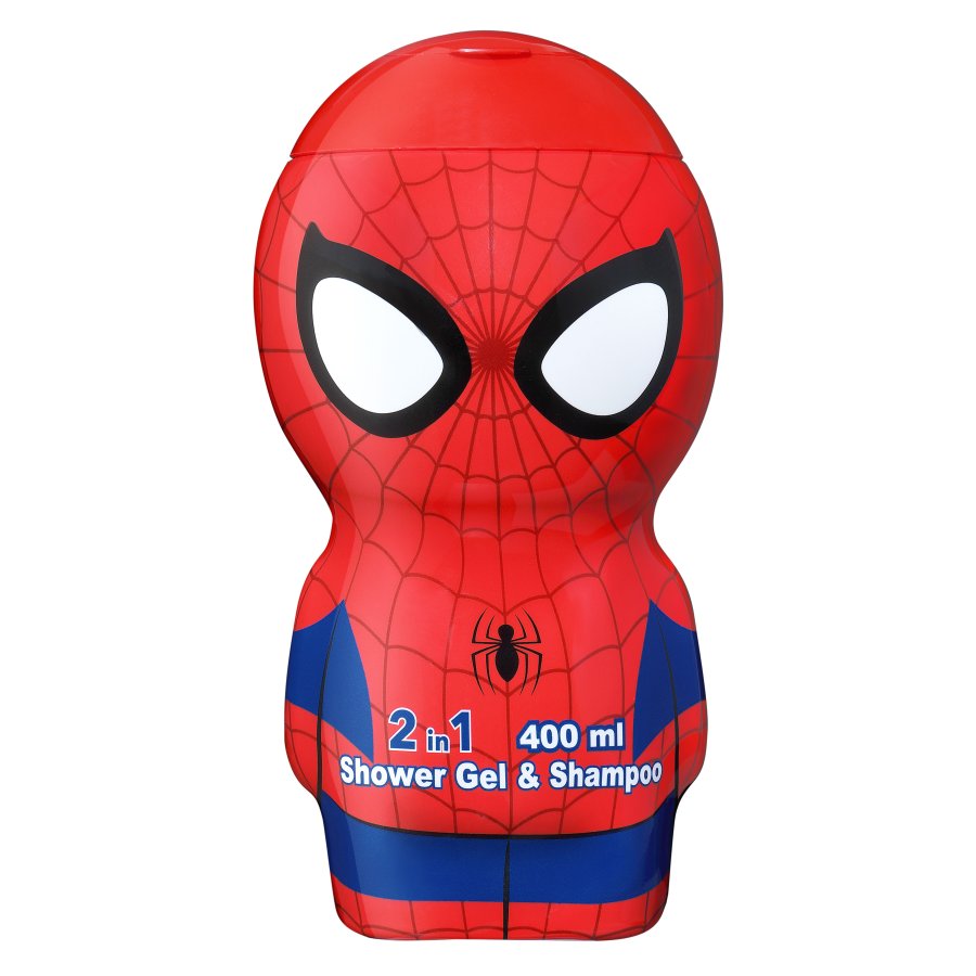 Gel y champú AIR VAL Spiderman 2 en 1 400 ml