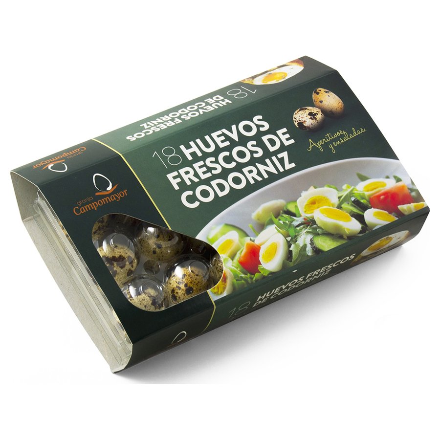 Huevos de codorniz CAMPOMAYOR 18 unidades