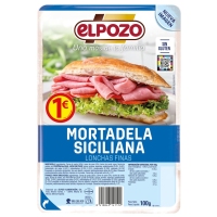 Mortadela siciliana ELPOZO lonchas 100 g