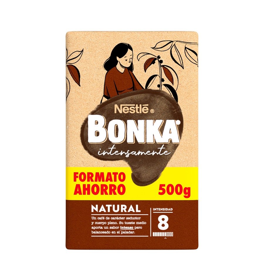 Café molido natural BONKA paquete 500 g