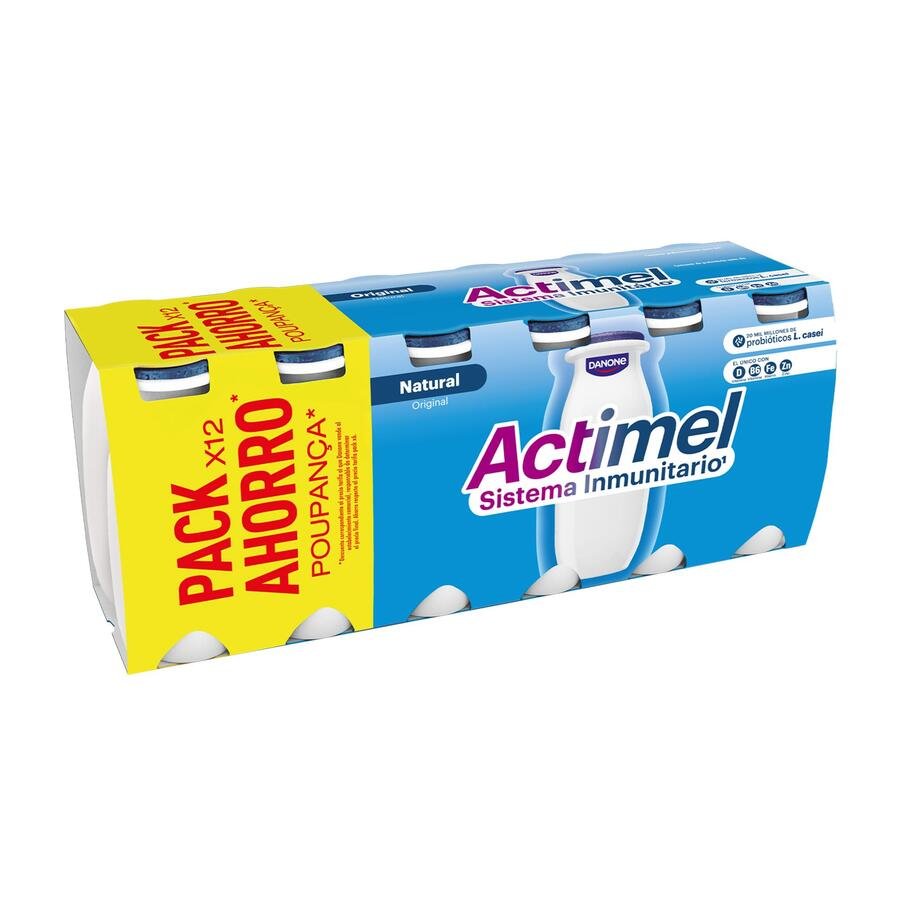 Imagen de ACTIMEL DANONE líquido natural 12x100 g
