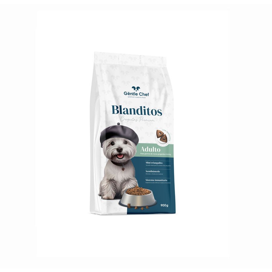 Alimento para perro mini adulto GENTLE CHEF Blanditos con zanahoria 900 g