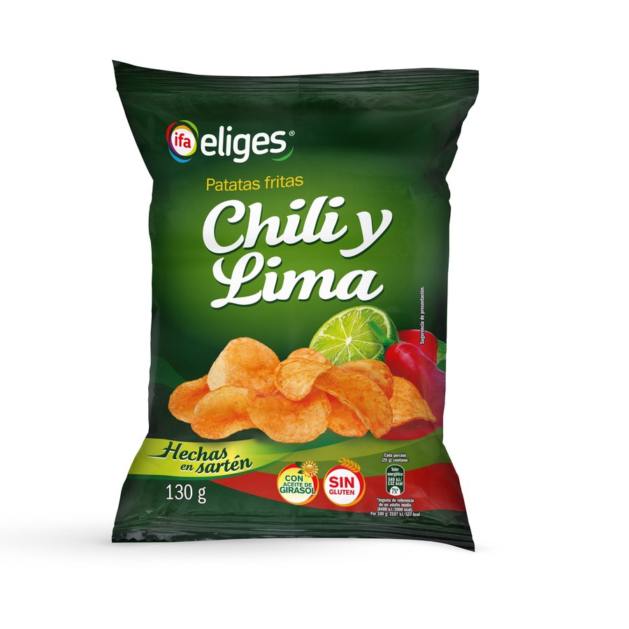 Patatas fritas IFA ELIGES chili y lima 130 g