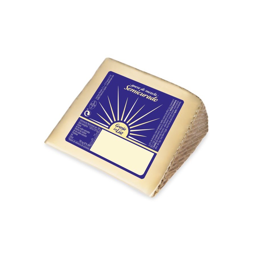 Queso mezcla semicurado GRANJA LA LUZ cuña 200 g