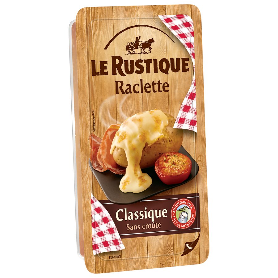 Queso raclette LE RUSTIQUE lonchas 350 g