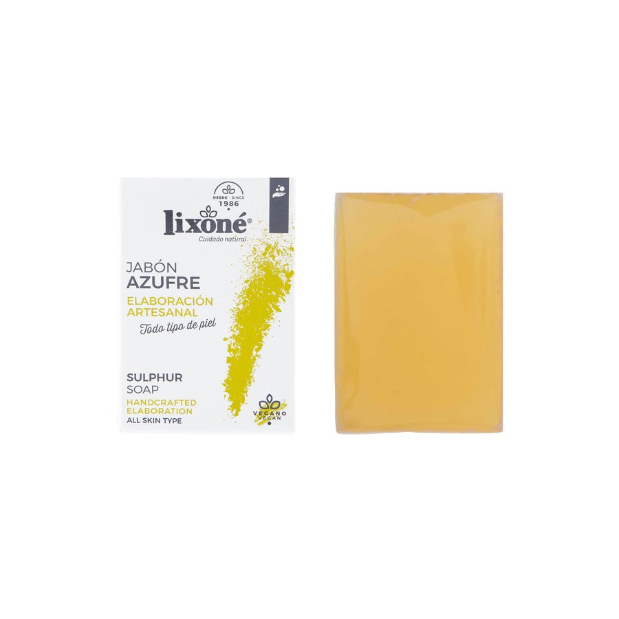 Jabón de azufre LIXONE elaboración artesanal pastilla 125 g