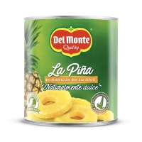 Piña en su jugo DEL MONTE rodajas lata 510 g pne.