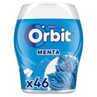 Chicle ORBIT menta sin azúcar 46 grageas 64 g