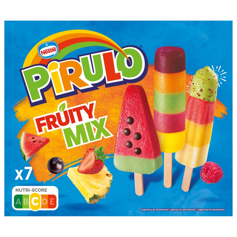 Helado NESTLE PIRULO Fruity Mix 7 unidades 408 g