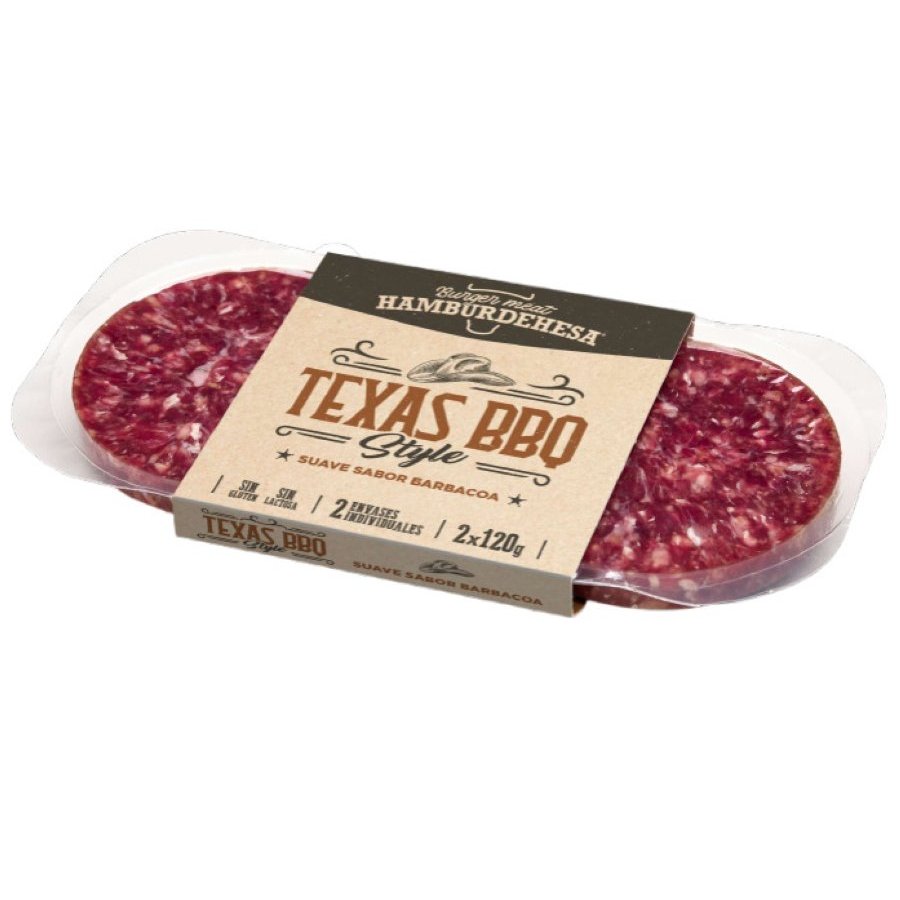 Burger meat HAMBURDEHESA Texas BBQ 2 x 120 g