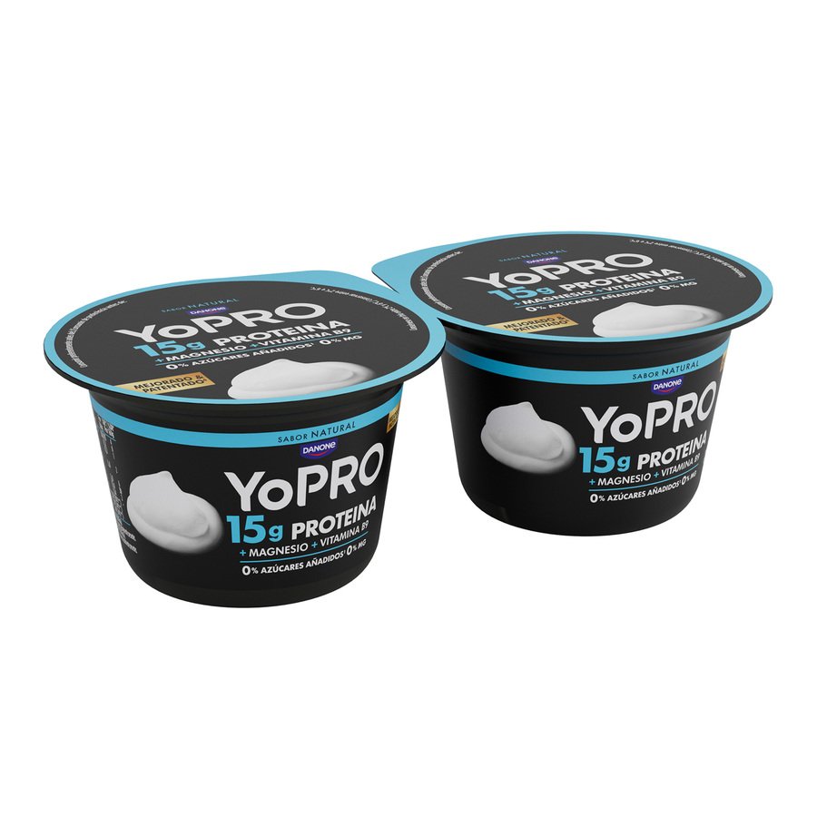 Leche fermentada DANONE YOPRO natural 2x160 g