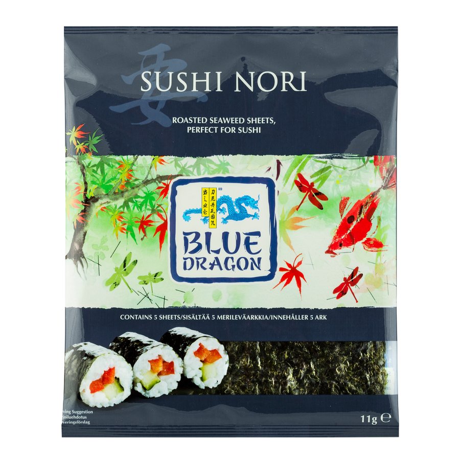Algas sushi nori BLUE DRAGON 11 g