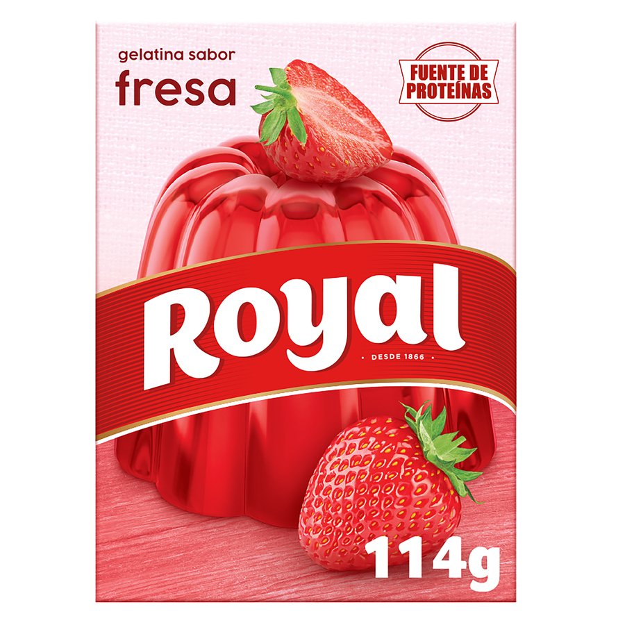 Gelatina de fresa ROYAL 2 sobres 114 g