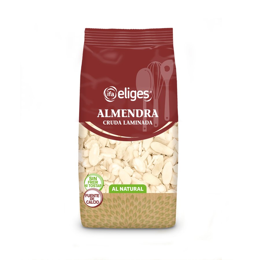 Almendra laminada cruda sin piel IFA ELIGES bolsa 125g