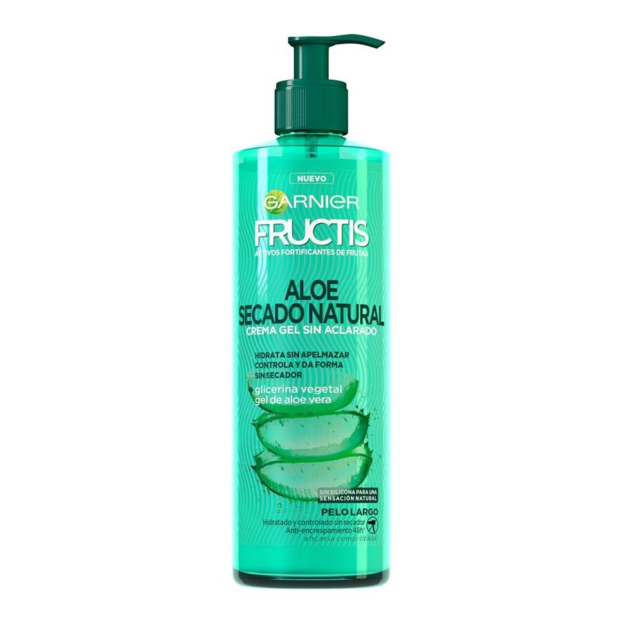 Crema gel sin aclarado FRUCTIS aloe vera 400 ml