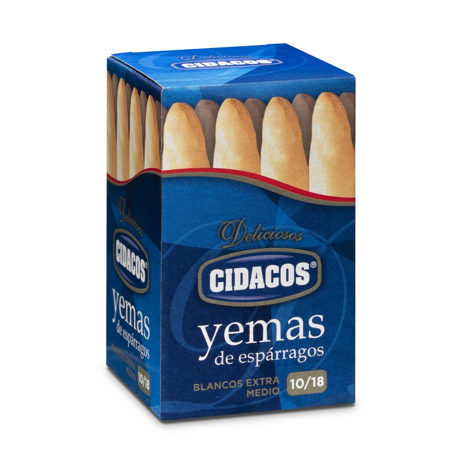 Yemas de espárragos CIDACOS extra 10/18 lata 100 g pne.