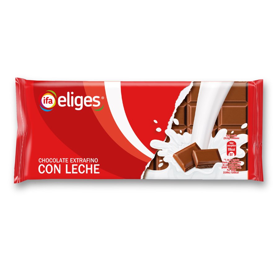 Chocolate con leche IFA ELIGES extrafino tableta 150 g