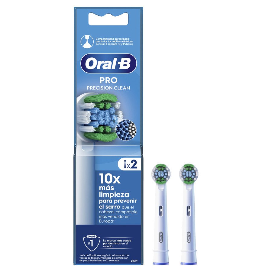 Recambio cepillo eléctrico ORAL-B precision clean pack 2 unidades