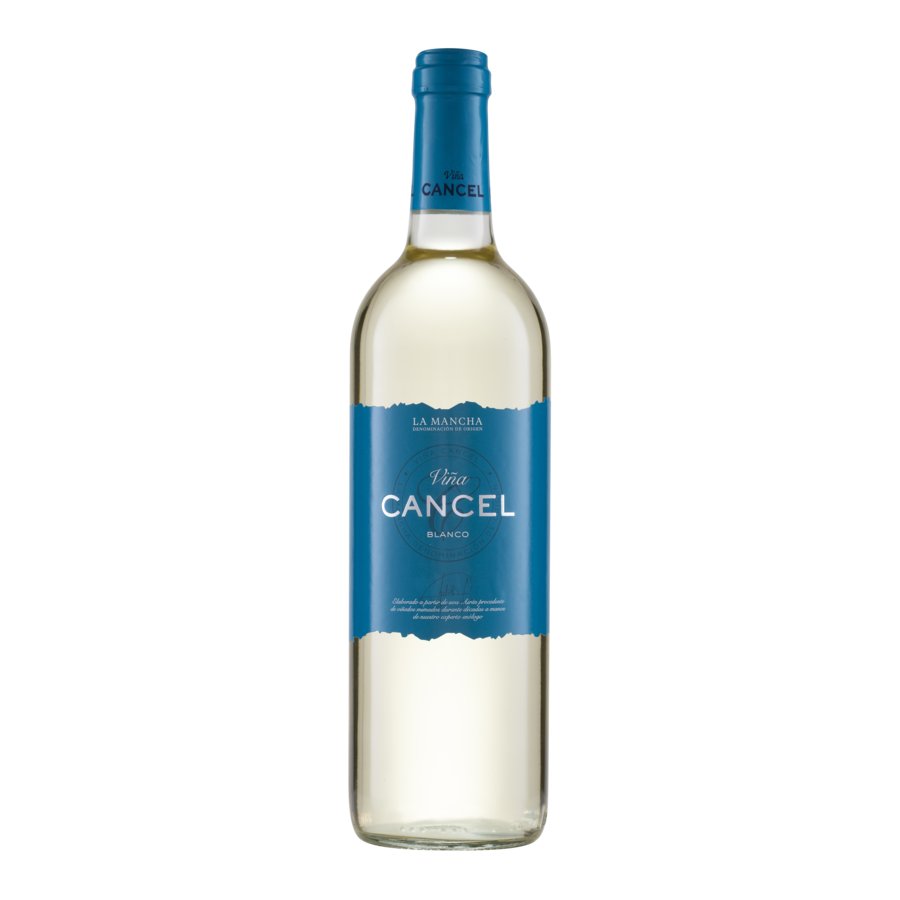 Vino blanco D.O.La Mancha VIÑA CANCEL joven botella 75 cl