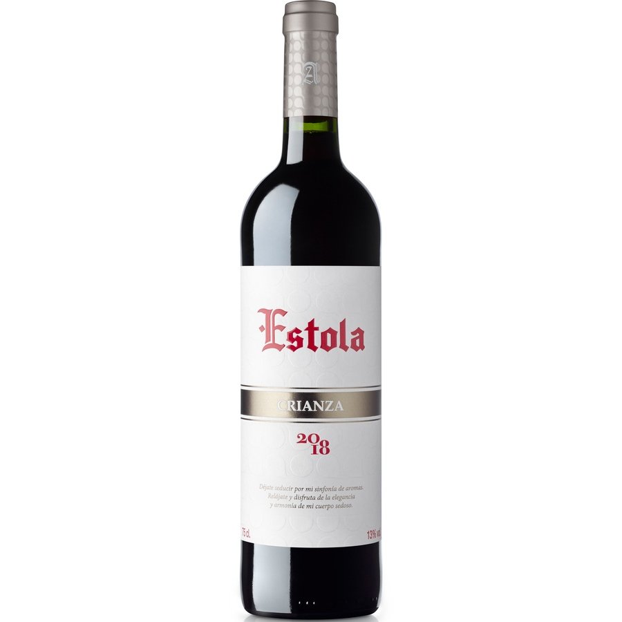 Vino tinto D.O.La Mancha ESTOLA Crianza botella 75 cl