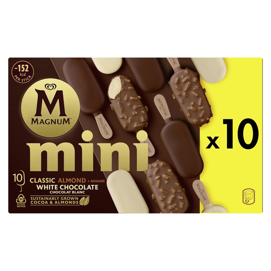 Helado bombón mini MAGNUM 10 unidades 423 g