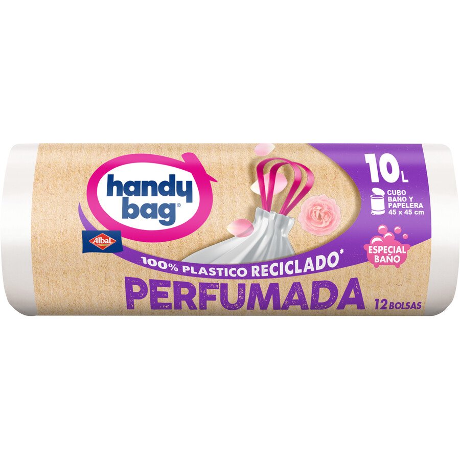 Imagen de Bolsas basura 10 l ALBAL HANDY BAG perfumadas 12 unidades