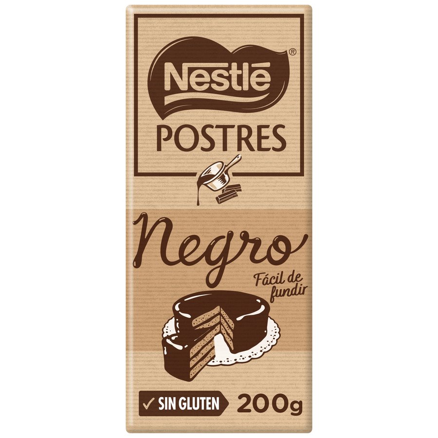 Imagen de Chocolate negro NESTLE Postres tableta 200 g