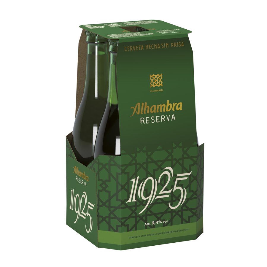 Cerveza ALHAMBRA reserva 1925 botellín pack 4x33 cl