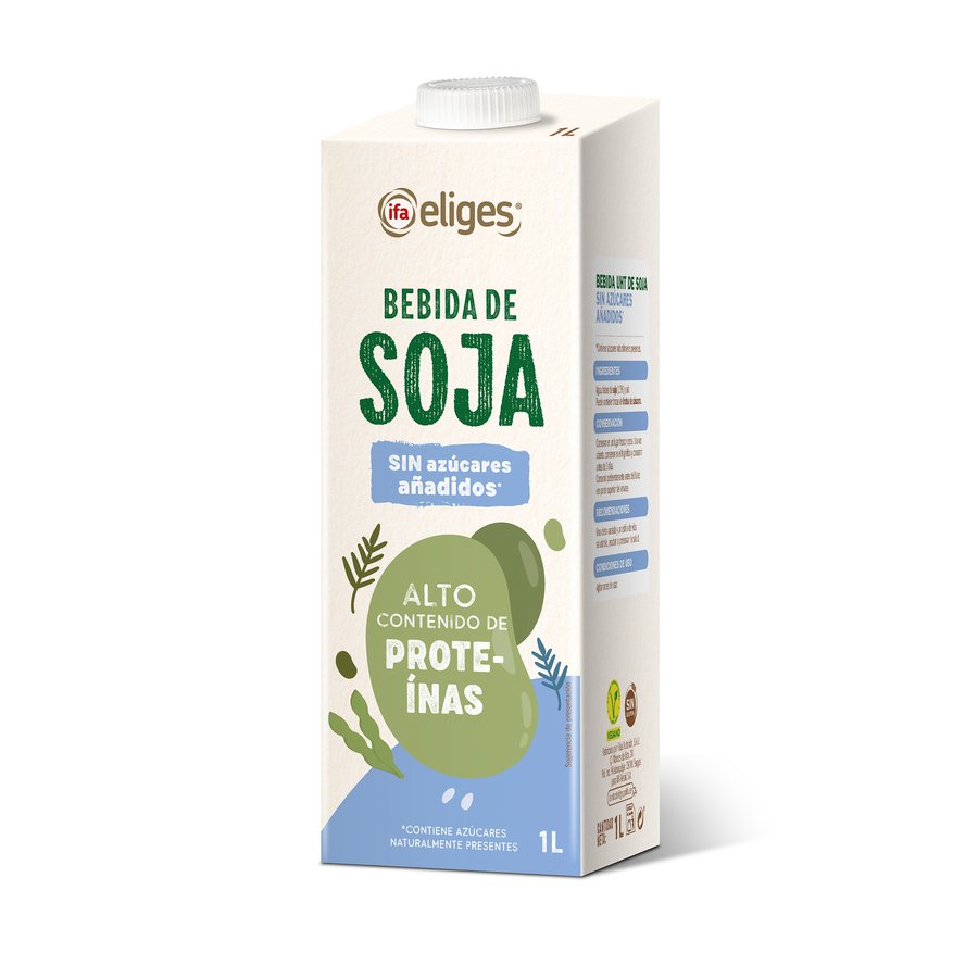 Bebida de soja IFA ELIGES sin azúcares añadidos 1 l