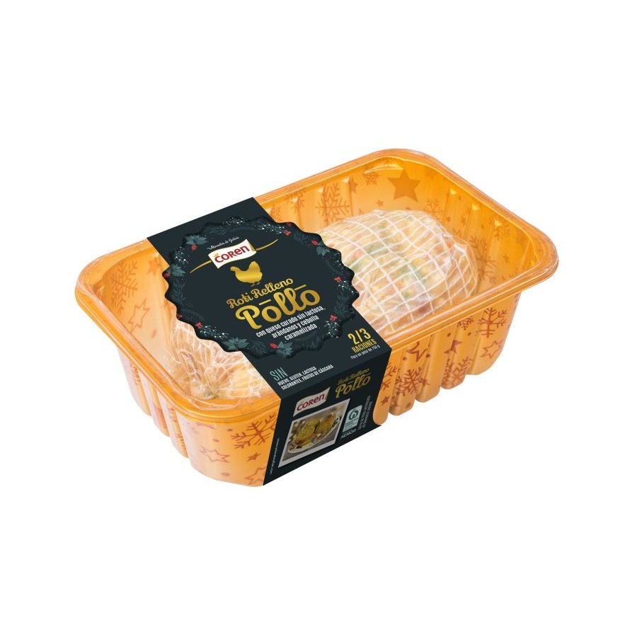 Roti de pollo relleno COREN bandeja 750 g