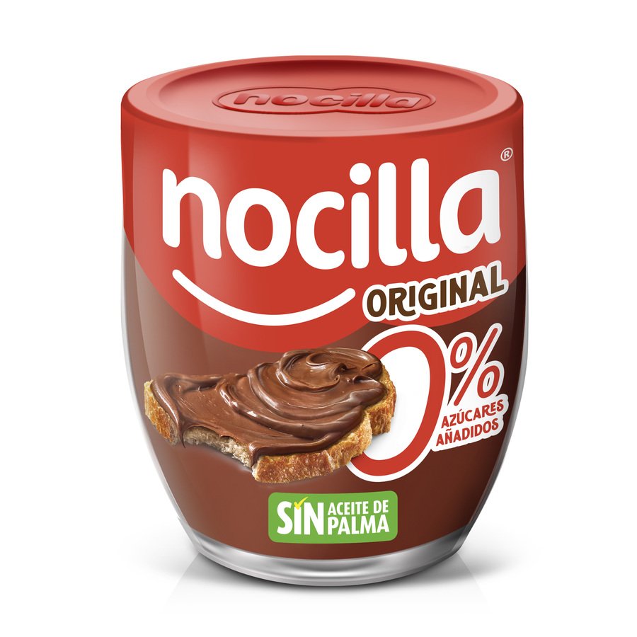 Crema cacao NOCILLA Original 0% azúcar añadido sin gluten 180 g