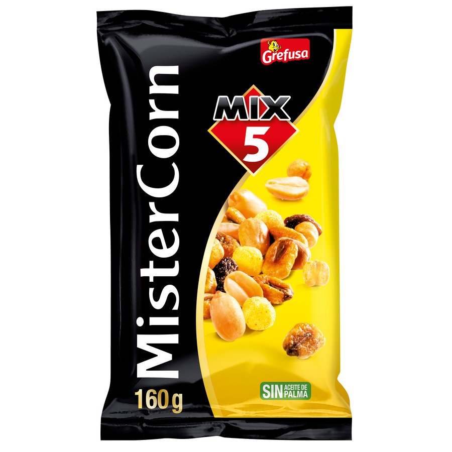 Cocktail frutos secos MISTERCORN Grefusa Mix5 160 g