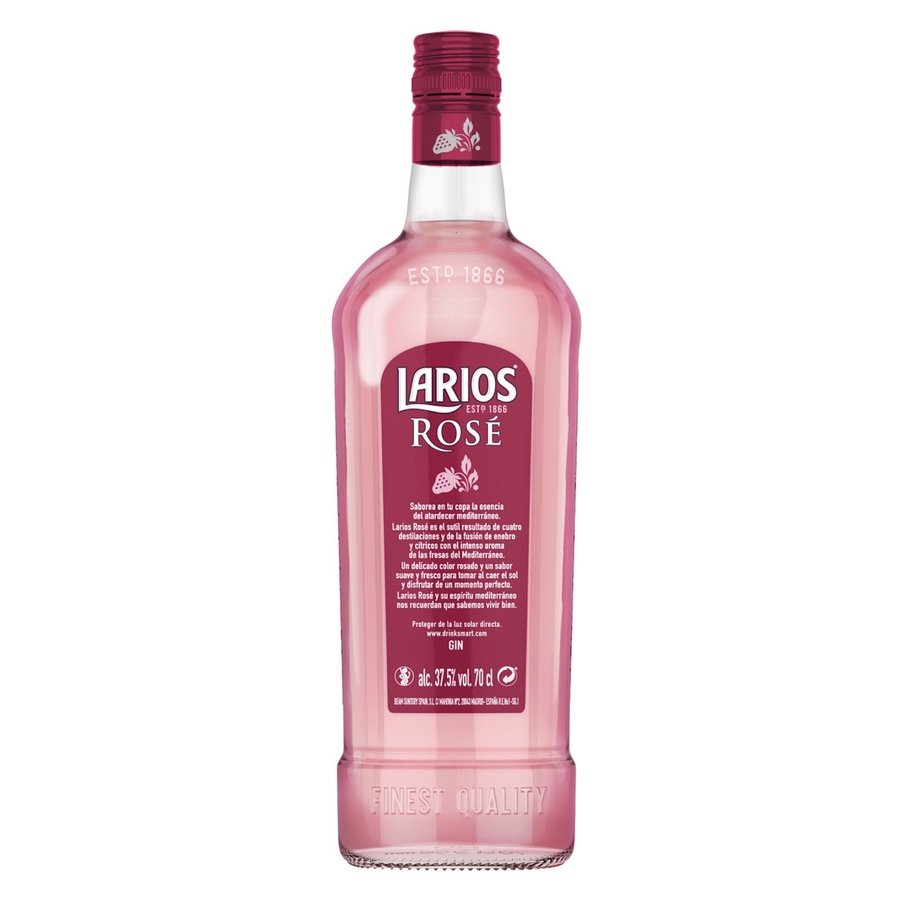 Ginebra LARIOS Rosé botella 70 cl