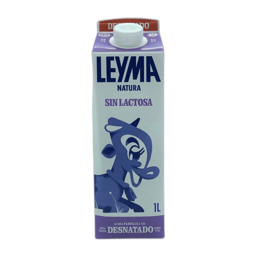 Leche sin lactosa desnatada LEYMA 1 l