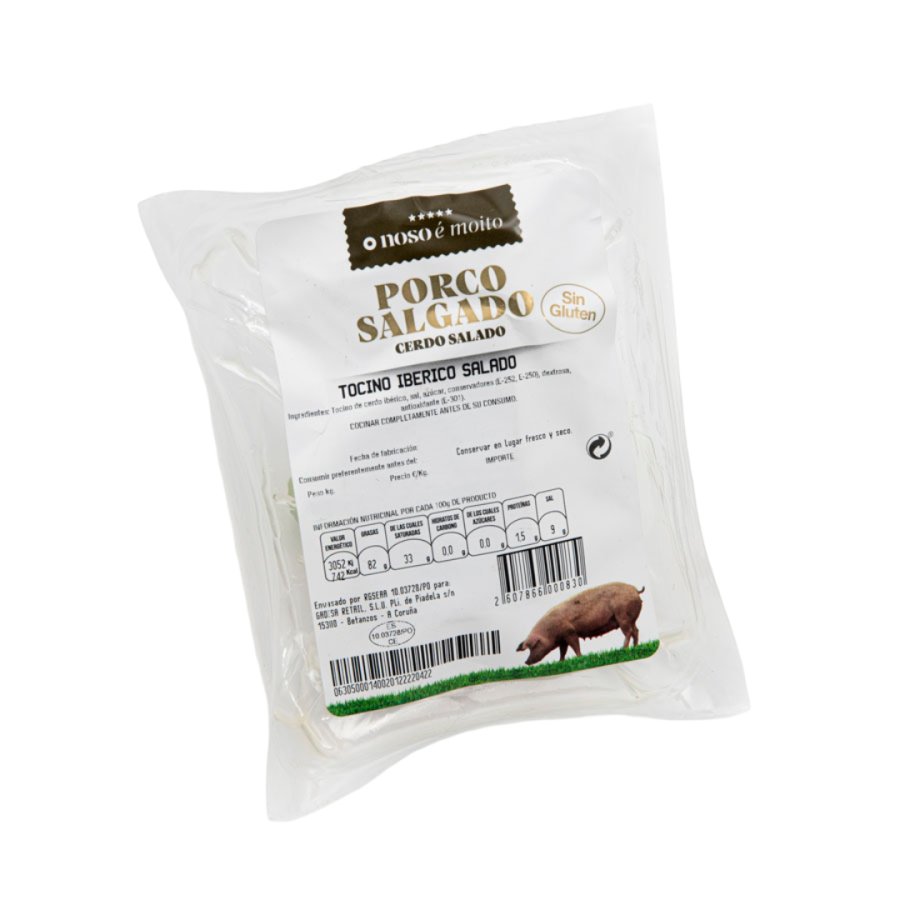 Tocino ibérico salado al vacio O NOSO E MOITO kilo